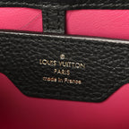 Taurillon Capucines PM Black Fuchsia