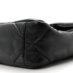 Lambskin Quilted Medium Chanel 19 Flap Black
