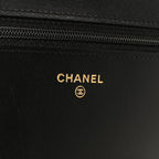 Caviar Quilted Boy Wallet On Chain WOC Black