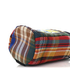 Neoprene Wool Tartan Eye/LOEWE/Nature Chalk Drawstring Bag Multicolor