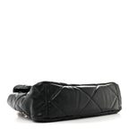 Lambskin Quilted Large Chanel 19 Flap Black