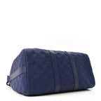 Monogram Taurillon Keepall Bandouliere 35 Blue