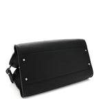 Matte Grained Calfskin EW Margaux Black