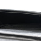 Crumpled Calfskin Quilted Wallet On Chain WOC So Black