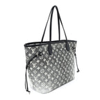 Denim Monogram Jacquard Neverfull MM Grey