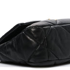Lambskin Quilted Medium Chanel 19 Flap Black