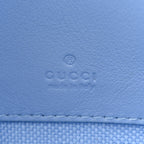 Dollar Calfskin Enamel Super Mini GG Marmont Chain Shoulder Bag Light Pink Blue