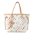 LV X TM Monogram Multicolor Neverfull MM White