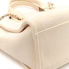 Mixed Fibers Small Deauville Tote White