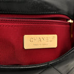 Goatskin Quilted Large Chanel 19 Flap Black