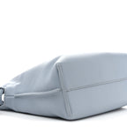 Calfskin Mini Flamenco Knot Clutch Dusty Blue