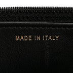 Lambskin Quilted Trendy CC Wallet On Chain WOC Black