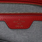 Denim Damier Monogram Onthego Blue Rouge