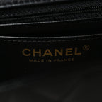 Lambskin Quilted Mini Rectangular Flap Black