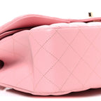 Caviar Quilted Jumbo Double Flap Pink