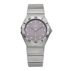 Stainless Steel Diamond 28mm Constellation Quartz Watch Purple 131.10.28.60.60.002