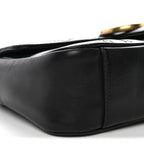 Calfskin Matelasse Mini GG Marmont Shoulder Bag Black