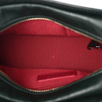 Aged Calfskin Quilted Small Gabrielle Hobo Dark Green