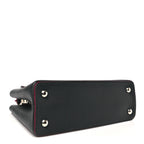 Taurillon Capucines PM Black Fuchsia