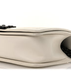 Calfskin Quilted Medium Boy Flap White