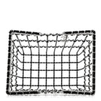 Brass Calfskin Large Grocery By Chanel Shopping Basket Silver