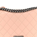 Calfskin New Medium Boy Flap Pink