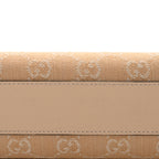 Denim Calfskin GG Monogram Small Ophidia Chain Shoulder Bag Light Beige