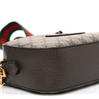 GG Supreme Monogram Web Neo Vintage Shoulder Bag Beige New Acero Crop