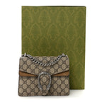 GG Supreme Monogram Mini Dionysus Shoulder Bag Taupe