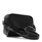 Pebbled Calfskin Small Soho Disco Bag Black