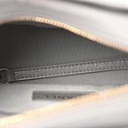 Aged Calfskin Chevron Quilted Small Gabrielle Hobo Grey