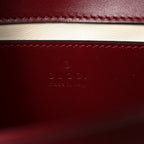 Calfskin Matelasse Mini GG Marmont Shoulder Bag Rosso Ancora