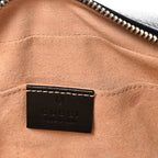 Calfskin Matelasse Small GG Marmont Chain Shoulder Bag Black