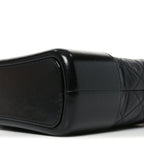 Aged Calfskin Quilted New Medium Gabrielle Hobo Black