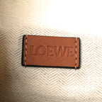 Supple Smooth Calfskin Jacquard Cubi Crossbody Bag Tan