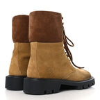Suede Mens Sierra Combat Boots 40 Tobacco Brown