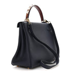 Togo Horseshoe Au Galop Kelly Retourne 28 Bleu Nuit Rouge H Fauve