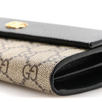 Dollar Calfskin GG Supreme Monogram Petite GG Marmont Wallet Chain Bag Black Beige Ebony