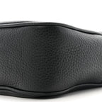 Pebbled Calfskin Small Soho Disco Bag Black