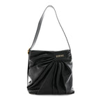 Mellow Nappa Draped Tote Black