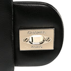 Lambskin Quilted Mini Square Flap Black