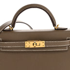 Epsom Mini Kelly Sellier 20 Etoupe