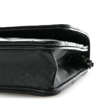 Lambskin Quilted Trendy CC Wallet On Chain WOC So Black