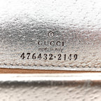 Metallic Calfskin Super Mini Dionysus Shoulder Bag Silver