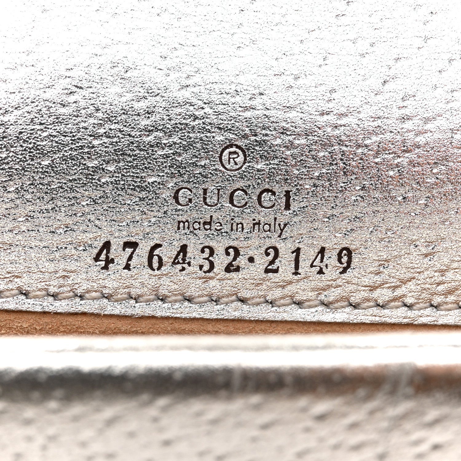 Metallic Calfskin Super Mini Dionysus Shoulder Bag Silver