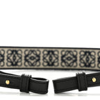 Calfskin Jacquard Anagram Loop Strap Navy Black