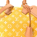 Calfskin Monogram Speedy P9 Bandouliere 25 Jaune Mat