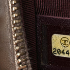Metallic Lambskin Mini Coco Boy Camera Case Dark Gold