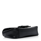 Calfskin Matelasse Monochrome Mini GG Marmont Shoulder Bag Black