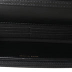 Calfskin Quilted Maxi Pearl Wallet On Chain WOC Black